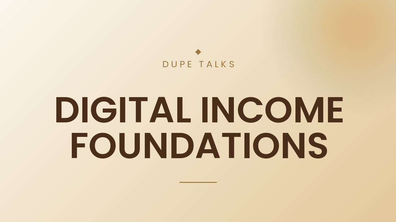 DIGITAL INCOME FOUNDATIONS
